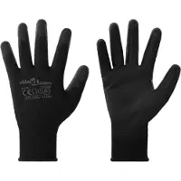 vidaXL Werkhandschoenen 12 st Zwart 10 / xl Polyester