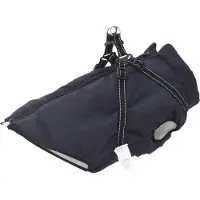 vidaXL Hondenjas Marineblauw L68 Fleece en polyester