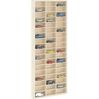 vidaXL Wanddisplaykast Muurmontage Beige 30 x 4,5 x 75 cm Bewerkt hout