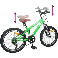 vidaXL Mountainbike 20 Inch 6-Snelheid voor 5-8 jaar oud Groen