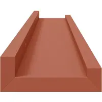 vidaXL Wandplank 2 st Rood 60 x 9 x 3 cm Bewerkt hout