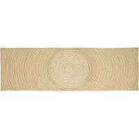 vidaXL Vloerkleden Wit 80 x 200 cm Jute