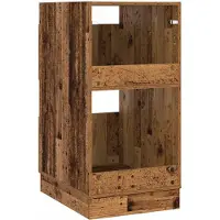 vidaXL Wasrek met opslag Oudhout 50 x 68 x 102 cm Bewerkt hout