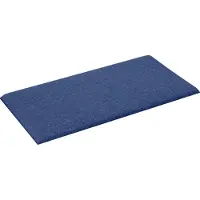 vidaXL Wand Hoofdbord 12 st 60 x 30 cm Blauw Stof