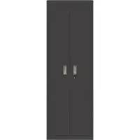 vidaXL Opbergkast Zwart 60 x 40 x 180 cm Staal