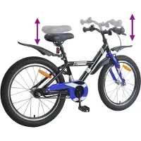 vidaXL Kinderfiets 18 Inch voor 5-7 jaar oud Zwart