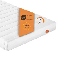 Sleepling Basic 30 - wendematras 100x200 cm comfortschuim - matras met duo hardheidsgraad 2 en 3 - 11 cm hoogte - afneembare hoes - Made in EU - topkwaliteit - 100 x 200 x 11 cm - wit