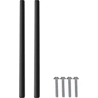 vidaXL Handvat 973 pcs Zwart 106 x 7,4 x 15,5 mm Aluminium