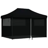vidaXL Partytent Zwart 279 x 410 x 315 cm Oxford Stof