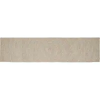 vidaXL Vloerkleden Natuurlijk en Wit 80 x 400 cm Jute