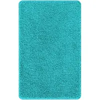 vidaXL Antislip Badmat Set 3 st Turquoise 50 x 80 cm PP