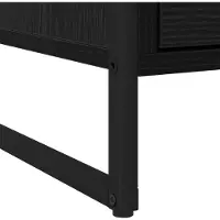 vidaXL Nachtkastje 2 st Zwart Eiken 50 x 39.5 x 50 cm Bewerkt hout