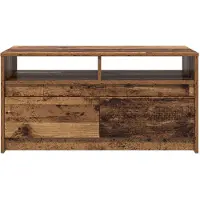 vidaXL Salontafel Oudhout 90 x 50 x 45 cm Bewerkt hout