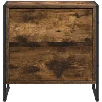 vidaXL Nachtkastje Rook Eik 50 x 39.5 x 50 cm Bewerkt hout