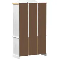 vidaXL - Display - Kast - Wit - 103.5 - x - 42 - x - 180 - cm - Massief - grenenhout