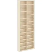 vidaXL Wanddisplaykast Muurmontage Beige 21 x 4,5 x 59 cm Bewerkt hout
