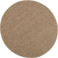 vidaXL Binnen- en buitenkleed AGIRA Naturel Ø 200 CM Polyester