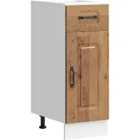 vidaXL Keukenonderkast Kalmar, uitstraling van oud hout, houtvezel