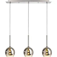 LIGHT IMPRESSIONS Bunda 342115 Hanglamp LED, Halogeen G9 28 W Zilver