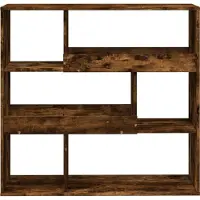 vidaXL Kamerscherm 100x33x94,5 cm bewerkt hout gerookt eikenkleurig