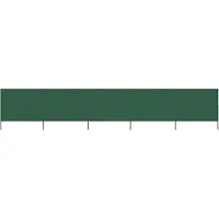 vidaXL Windscherm 5-panelen 600x80 cm stof groen