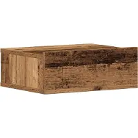 vidaXL Nachtkastjes 2 st zwevend 40x32x15 cm bewerkt hout oud hout