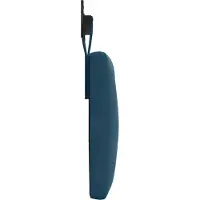 vidaXL Hangend hoofdbord Blauw Fluweel