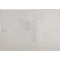 vidaXL Vloerkleden Rechthoekig PALMERAS Crème 280 x 200 cm Polyester