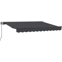 vidaXL Uitschuifbare luifel Antraciet 250 x 200 cm Stof