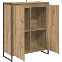 vidaXL Schoenenkast Ambachtelijk Eiken 79 x 36 x 100 cm Bewerkt hout