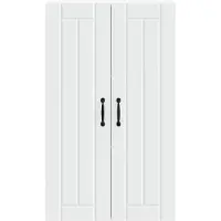 vidaXL Wandkast LUCCA Wit 60 x 31 x 100 cm Bewerkt hout