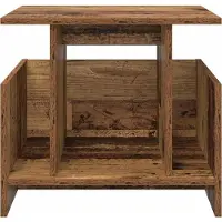 vidaXL TV Stand 50 x 35 x 45 cm Oudhout Bewerkt hout