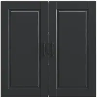 vidaXL Wandkast PORTO Zwart 80 x 31 x 80 cm Bewerkt hout