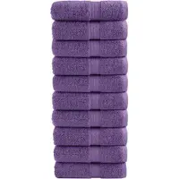 vidaXL Gastendoekjes SOLUND 10 st 600 g/m² 30x50 cm paars