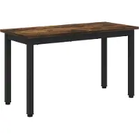 vidaXL Bank Rook Eik 80 x 35 x 45 cm Bewerkt hout