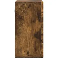 vidaXL Hangkast ELST Gerookt eiken 60 x 20 x 40 cm Bewerkt hout