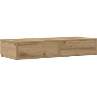 vidaXL Bedlades Artisan Eiken 80 x 36,5 x 16,5 cm Bewerkt hout