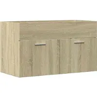 vidaXL Wastafelkast 80x38,5x46 cm spaanplaat sonoma eikenkleurig