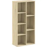 vidaXL Boekenkast 50x25x105 cm bewerkt hout sonoma eikenkleurig