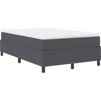 vidaXL Platformbedframe, donkergrijs, 120 x 190 cm, cordstof