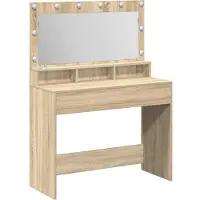 vidaXL Kaptafel Sonoma Eik 100 x 41 x 135 cm Bewerkt hout