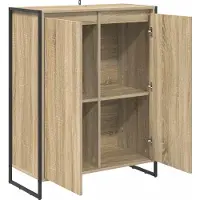 vidaXL Schoenenkast met opslag Sonoma 79 x 36 x 100 cm Bewerkt hout