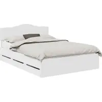 vidaXL Bedframe met lade met opslag Wit 160 x 200 cm Ingenieurshout