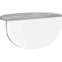 vidaXL Wandplank Muurmontage 2 st Grijs Sonoma 38 x 19 x 19 cm