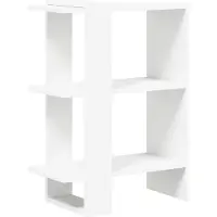 vidaXL Boekenplank 2-laags 52 x 25 x 71,5 cm Bewerkt hout Wit