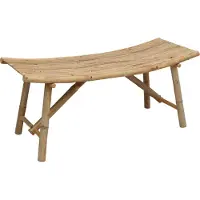 vidaXL Tuinbank 110 x 45 x 50 cm Bamboe Naturel Rechthoekig