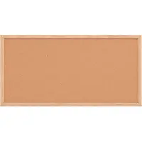 vidaXL Kurkbord met massief grenenhouten frame 60x30 cm
