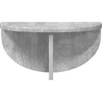 vidaXL Wandplank 2 st Beton Grijs 38 x 19 x 19 cm
