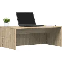 vidaXL Aan de muur bevestigd bureau Sonoma Eik Bewerkt hout