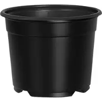 vidaXL Ronde Bloempot 50 st Zwart Ø 10 x 8 cm Kunststof